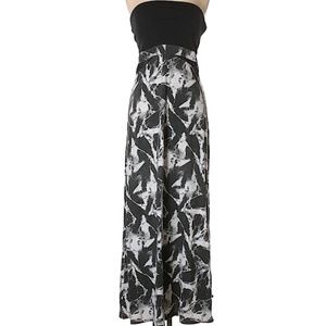 Strapless maxi dress